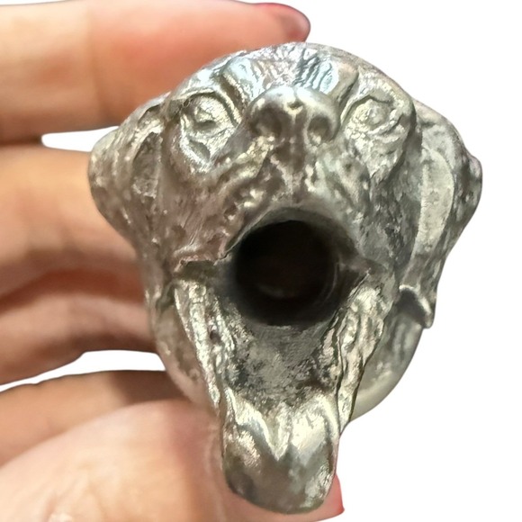 Menagerie Wine Pourer Aerator Labrador Pup Stainless Steel Sculpted New In Box - Picture 3 of 9